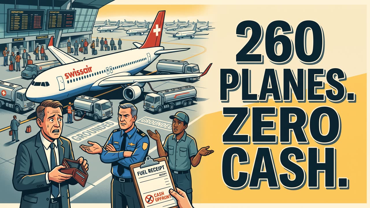 Swissair Grounded 260 Planes Over Unpaid Fuel Bills