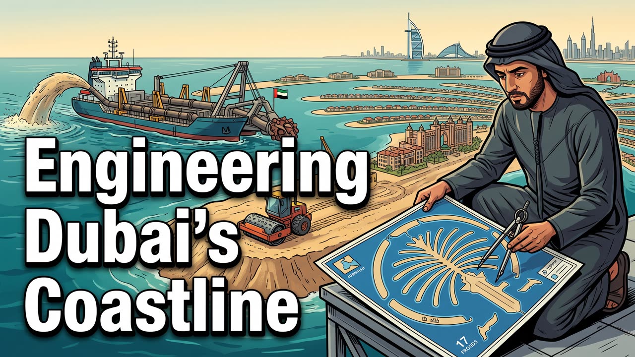 How Dubai's Palm Island Created 56 Kilometers of Beach