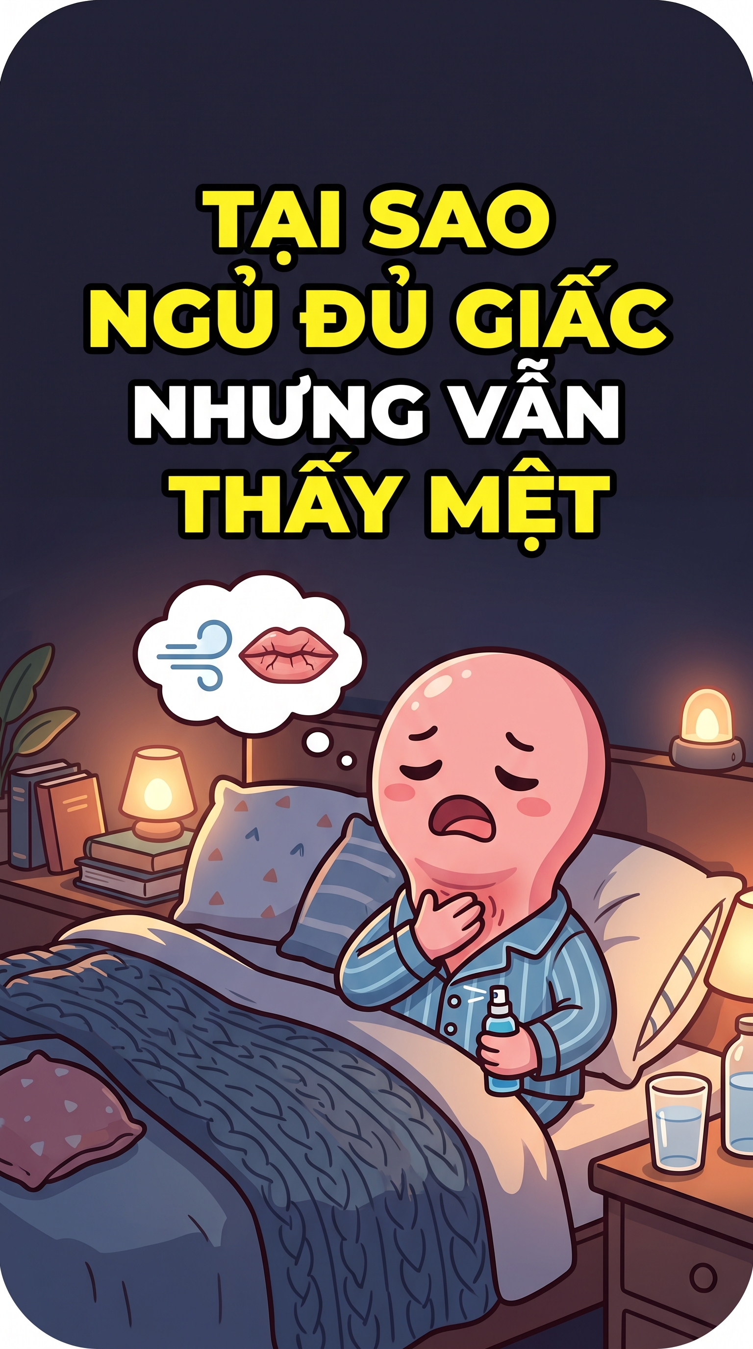 Tại sao ngủ đủ giấc nhưng vẫn thấy mệt | Sống Lâu Sống Khỏe
