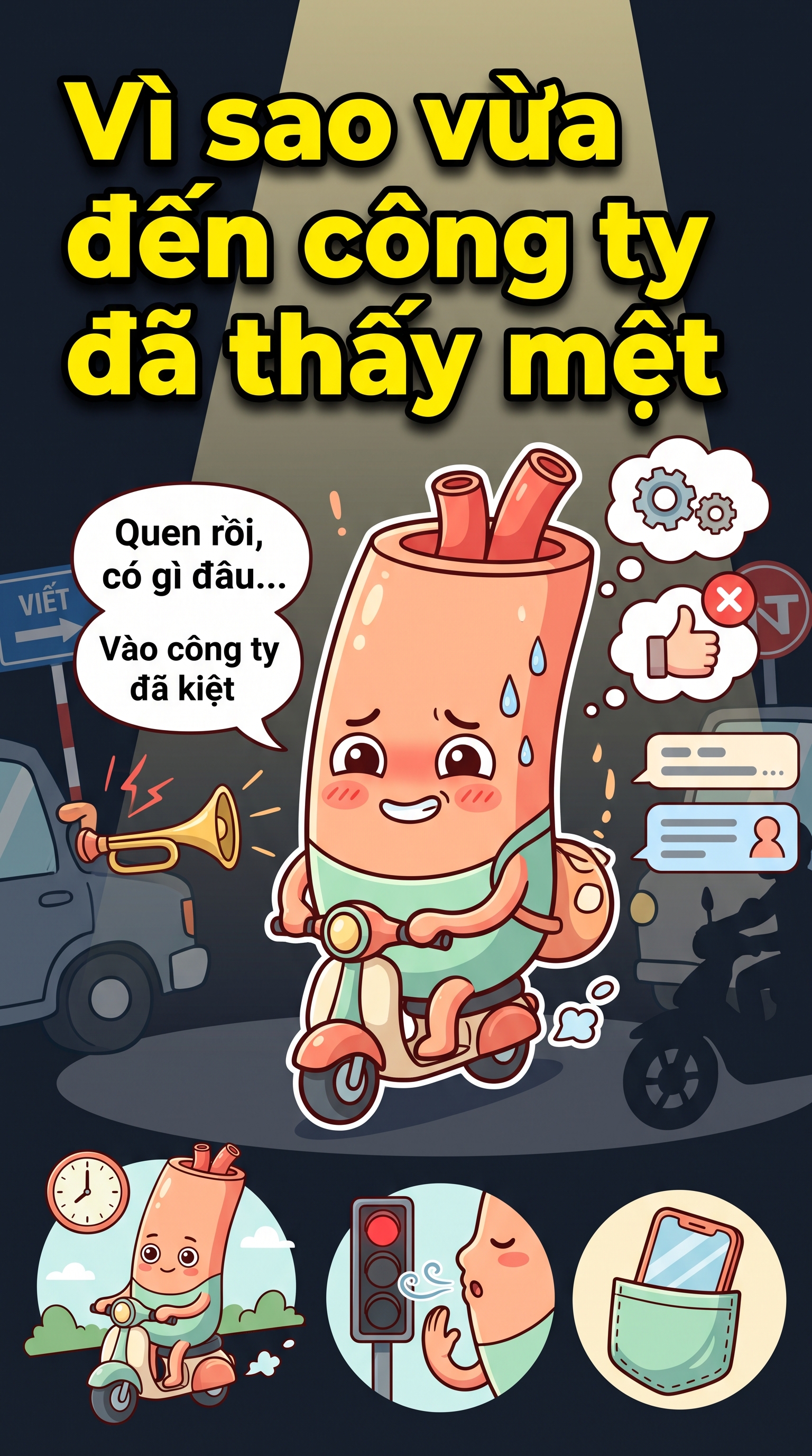 Vì sao vừa đến công ty đã thấy mệt | Sống Lâu Sống Khỏe