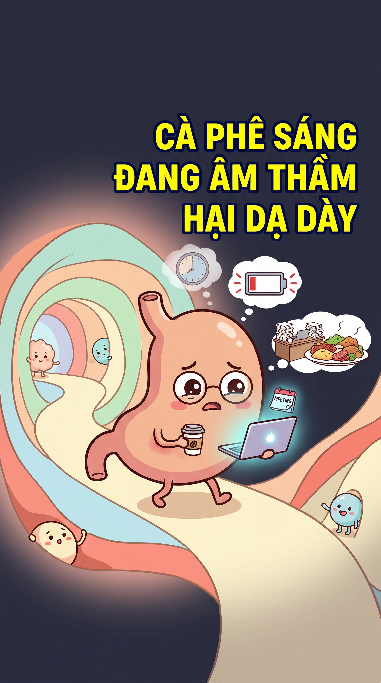 Cà phê sáng đang âm thầm hại dạ dày | Sống Lâu Sống Khỏe