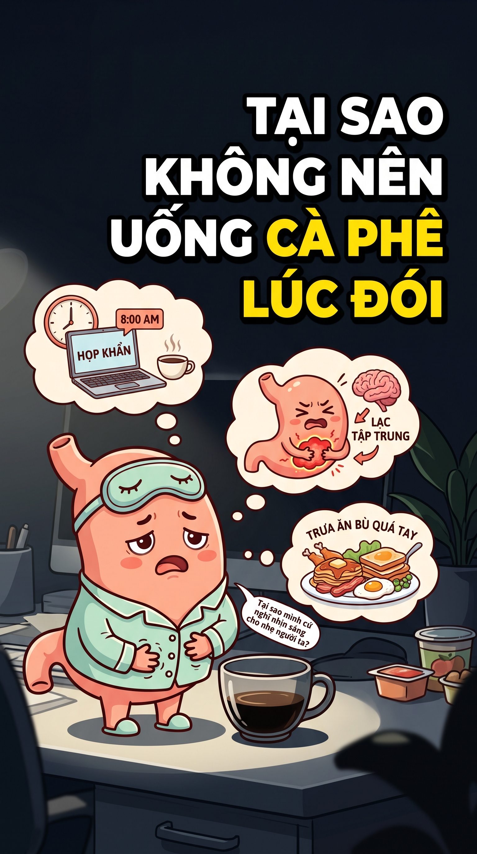Tại sao không nên uống cà phê lúc đói | Sống Lâu Sống Khỏe