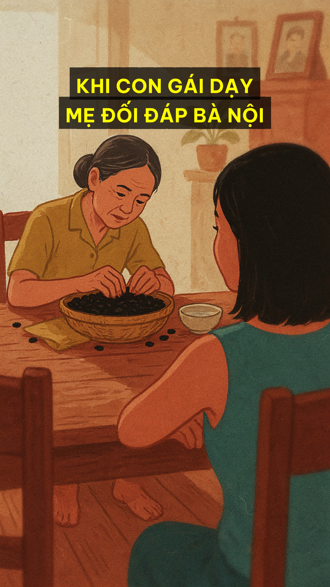 Khi con gái dạy mẹ đối đáp bà nội | Mẹ Chồng Nàng Dâu