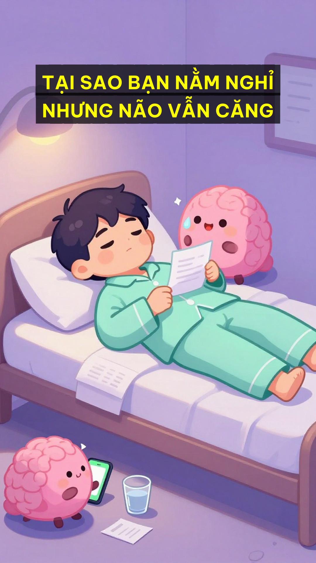 Tại sao bạn nằm nghỉ nhưng não vẫn căng | Sống Lâu Sống Khỏe