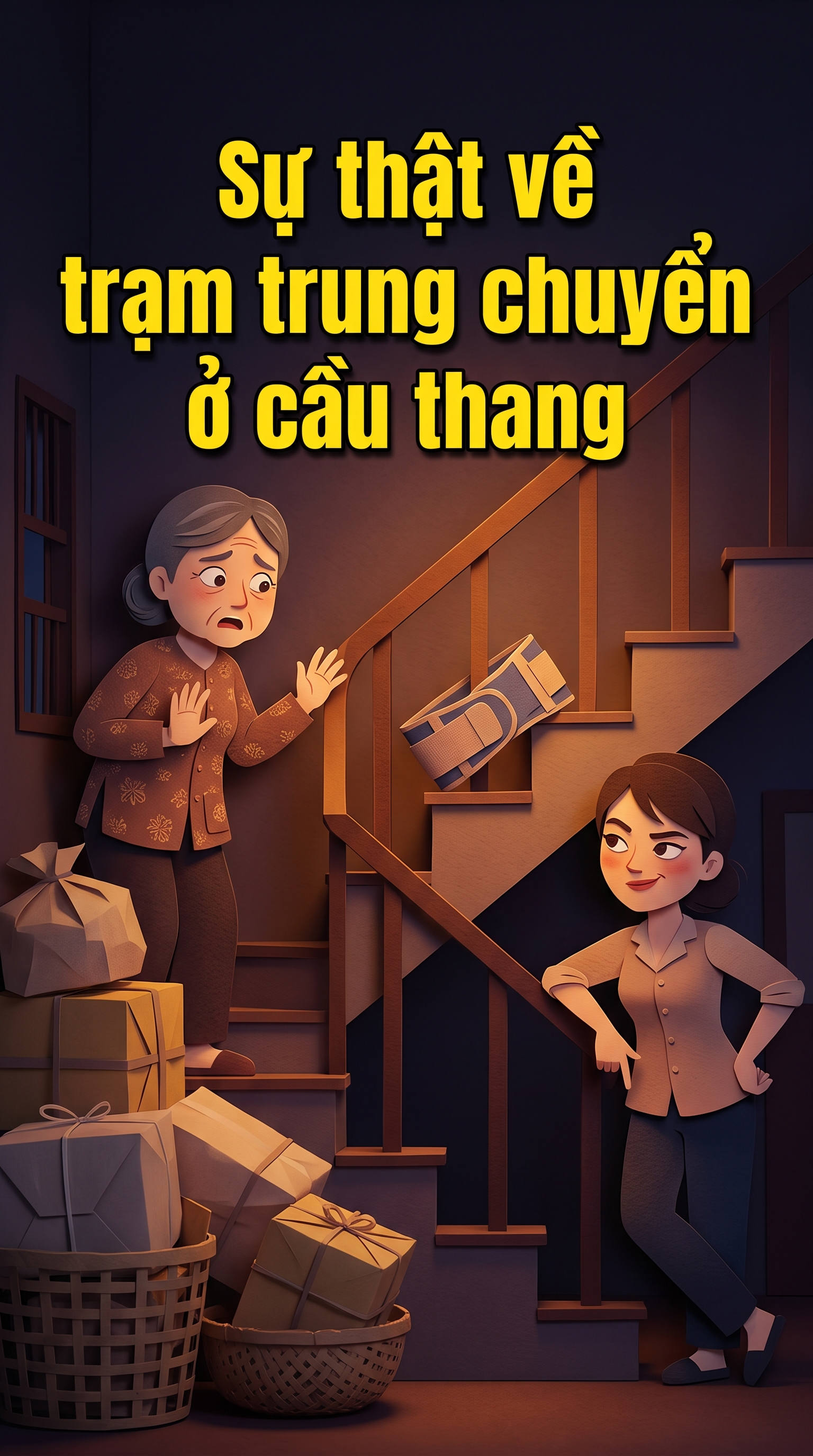 Sự thật về trạm trung chuyển ở cầu thang | Mẹ Chồng Nàng Dâu