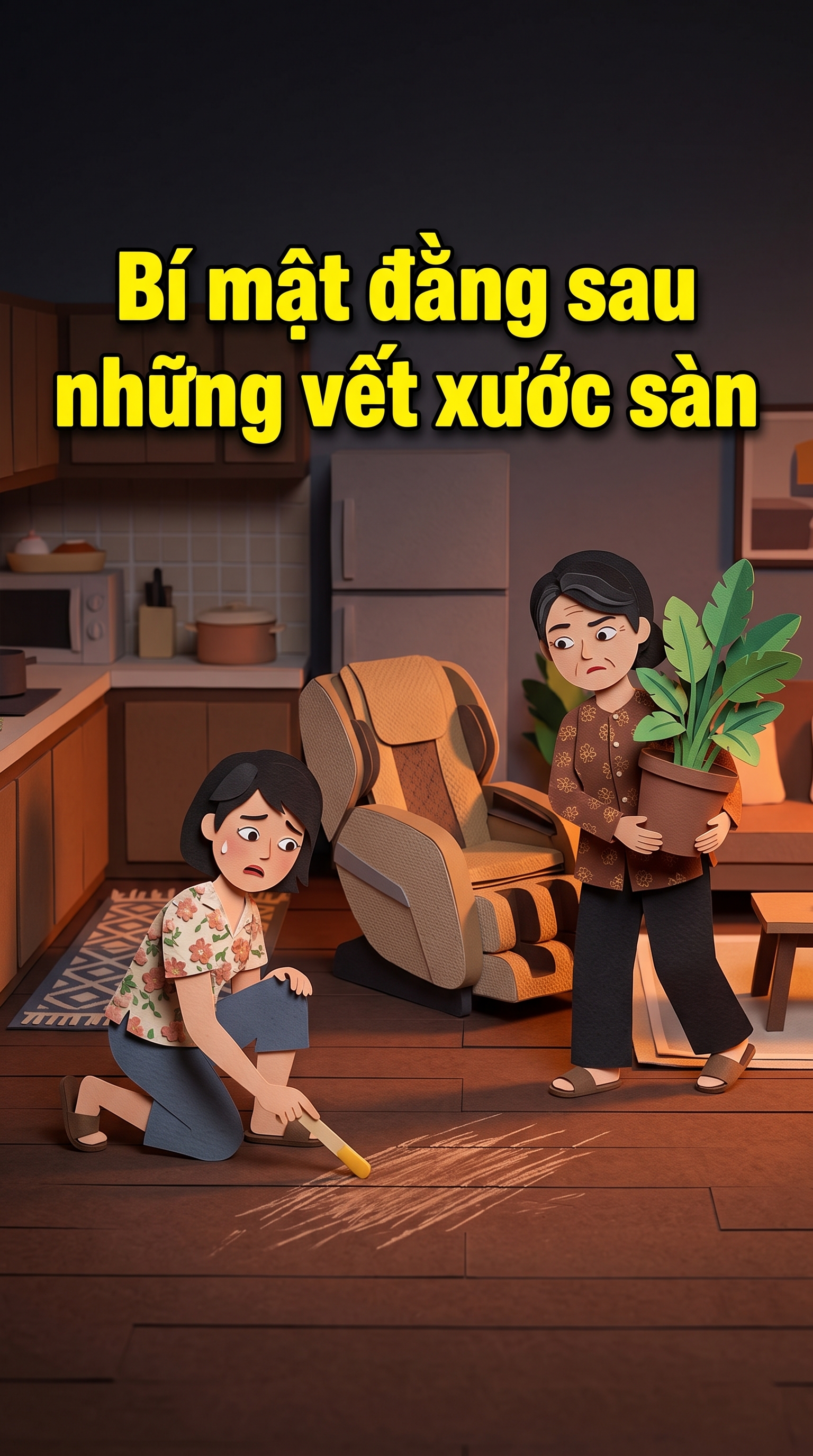 Bí mật đằng sau những vết xước sàn | Mẹ Chồng Nàng Dâu