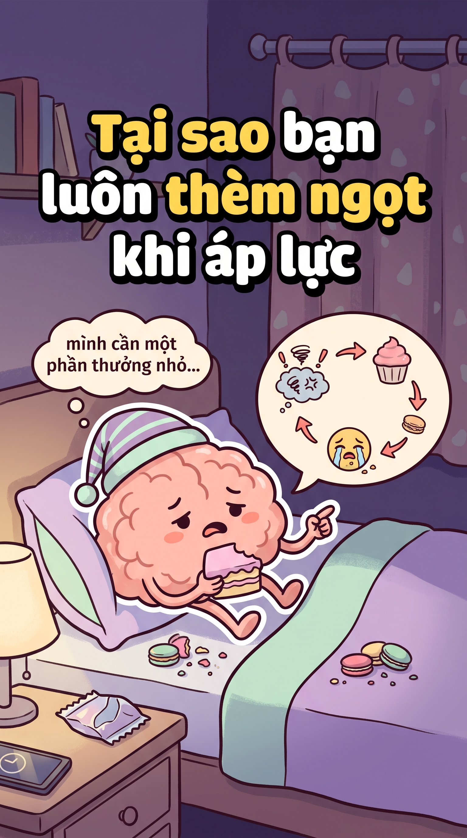 Tại sao bạn luôn thèm ngọt khi áp lực | Sống Lâu Sống Khỏe