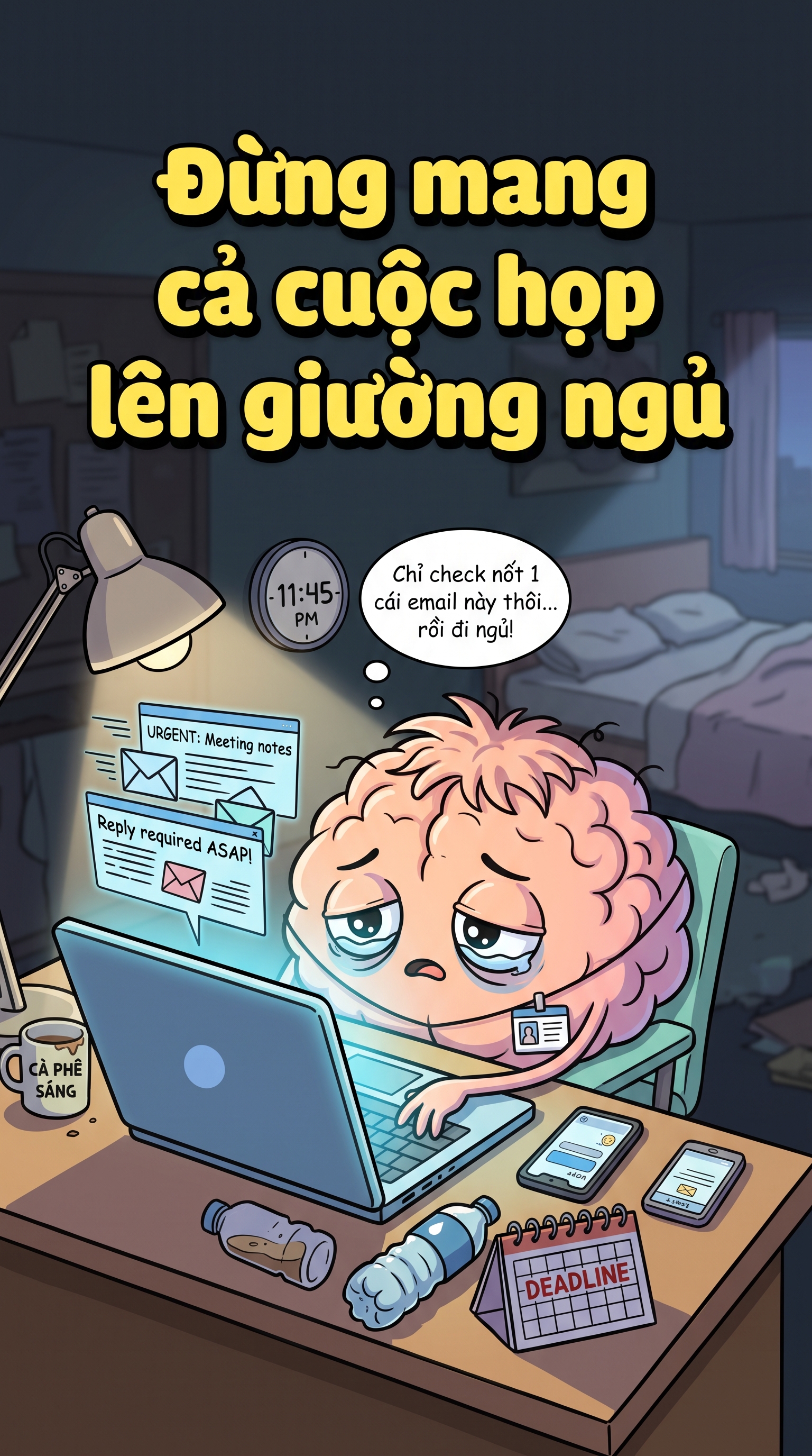 Đừng mang cả cuộc họp lên giường ngủ | Sống Lâu Sống Khỏe